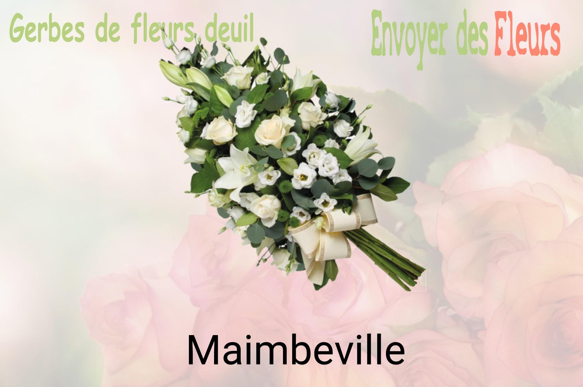 Gerbe de fleurs de deuil livrée à Maimbeville